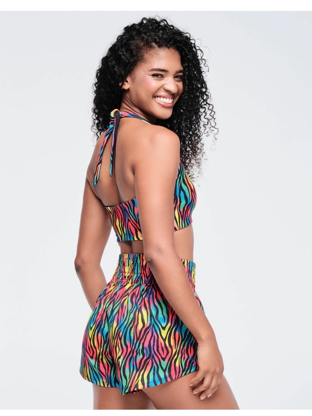 Zumbawear funscape reversible halter bra